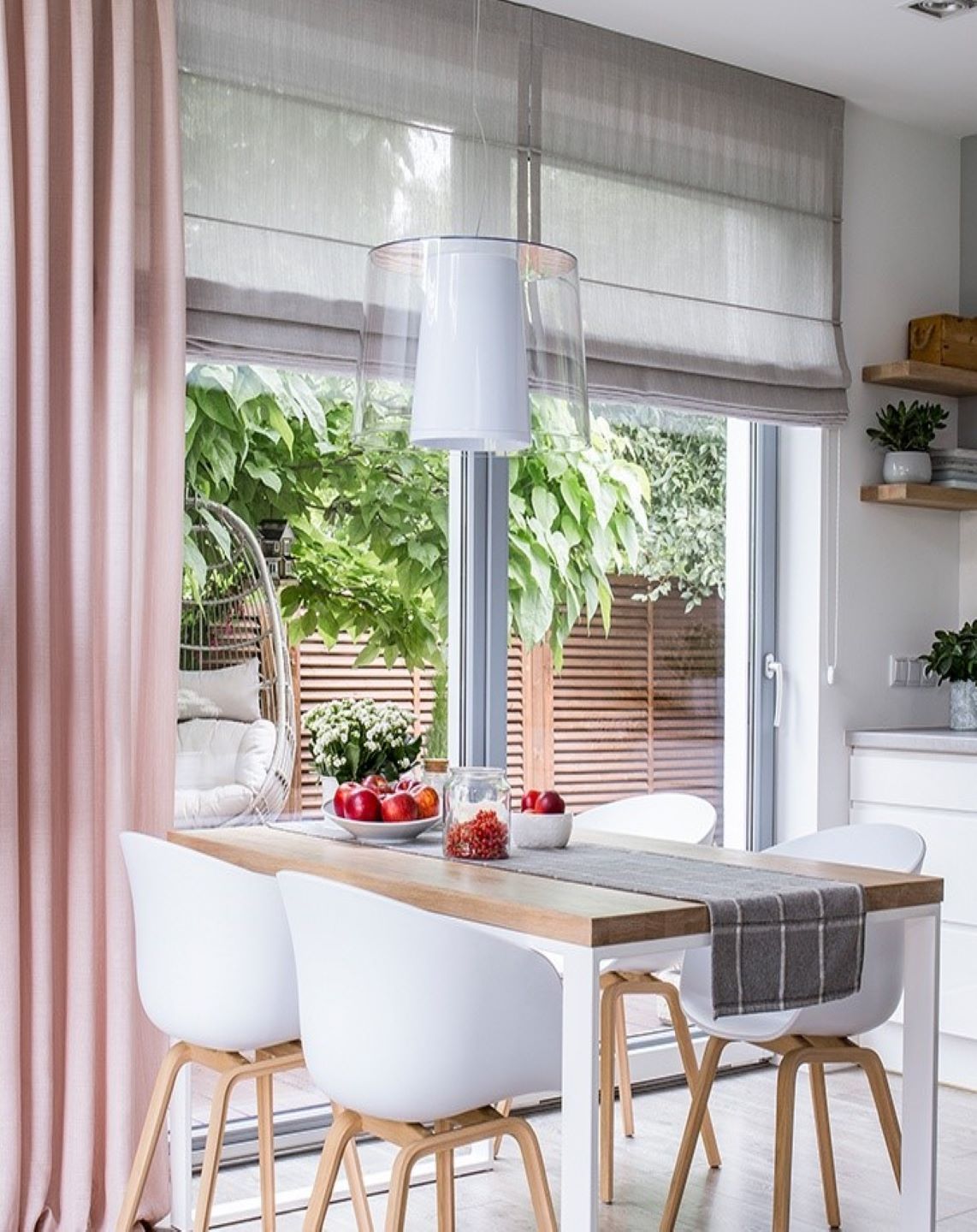 Installed tile flooring in home